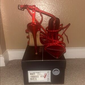 Stilettos in Dazzling Red!! Sparkly! Sexy!